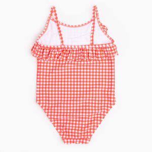 Traje de baño de niña filtro UV cuadros (3 a 36 meses)