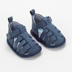 Sandalia de bebe niño cerrada velcro azul (14 a 18)