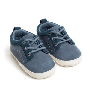 Zapato de bebe niño cordón azul (14 a 18)