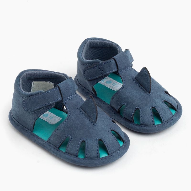 Sandalia de bebe ni o cerrada tibur n azul 14 a 18 Colloky Chile