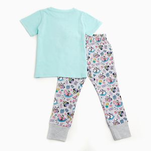 Pijama de niña minnie mouse verde (12 a 36 meses)