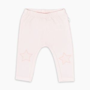 Pantalón de bebe niña parche rosado (0 a 12 meses)