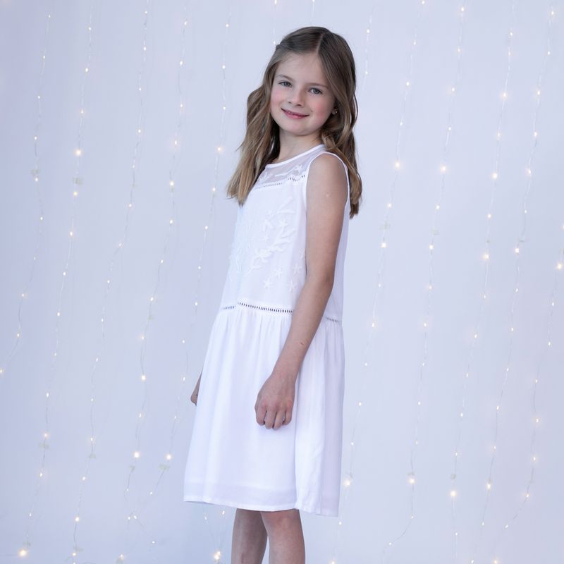 Vestido blanco best sale niña 2 años