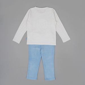 Pijama de niño oveja celeste (12 a 36 meses)