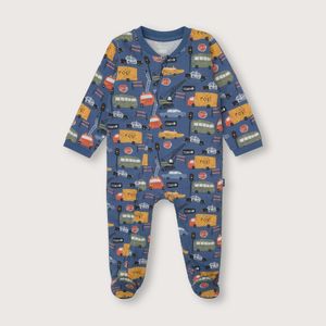 Pijama de bebé niño entero autitos azul (0 a 24 meses)