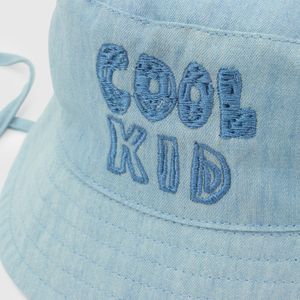 Sombrero de niño mezclilla azul (0 a 9 meses)