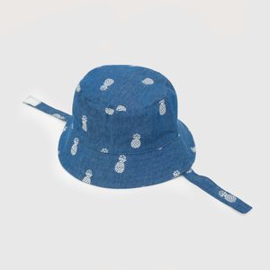 Sombrero de niño mezclilla piñas azul (0 a 9 meses)