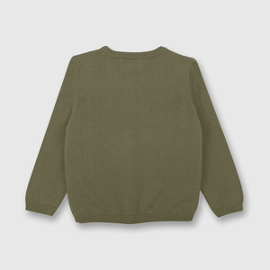 Sweater de niño perros verde (3 meses a 3 años)