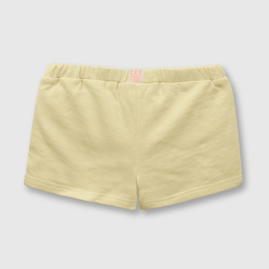 Short de niña color vuelitos amarillo (3 meses a 3 años)