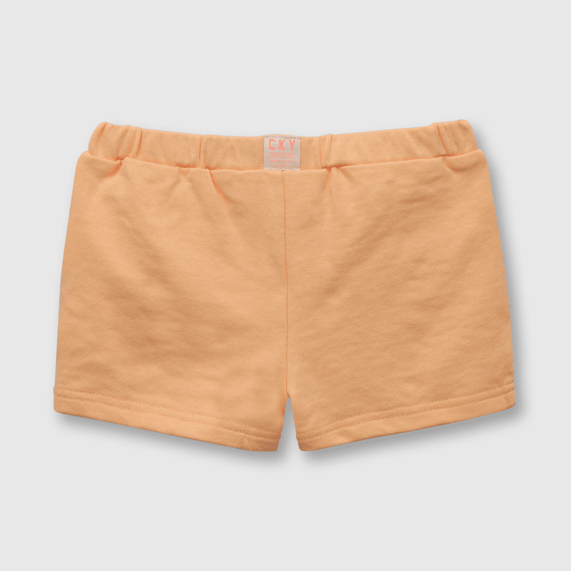 Short de niña color vuelitos naranjo (3 meses a 3 años)