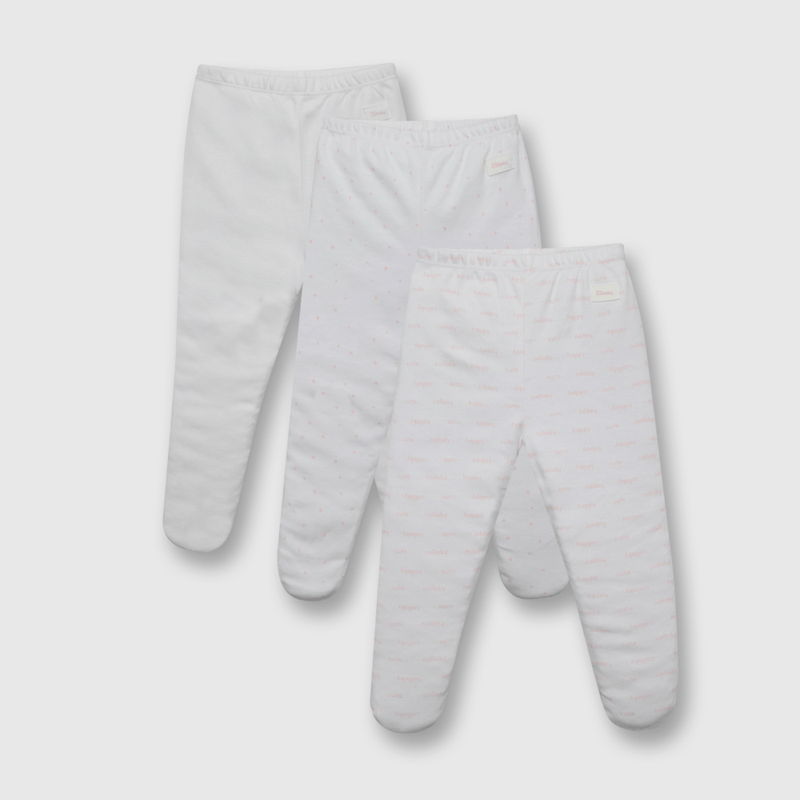 Panty ballerina de bebe niña 3 pack rosado (0 a 2 años)