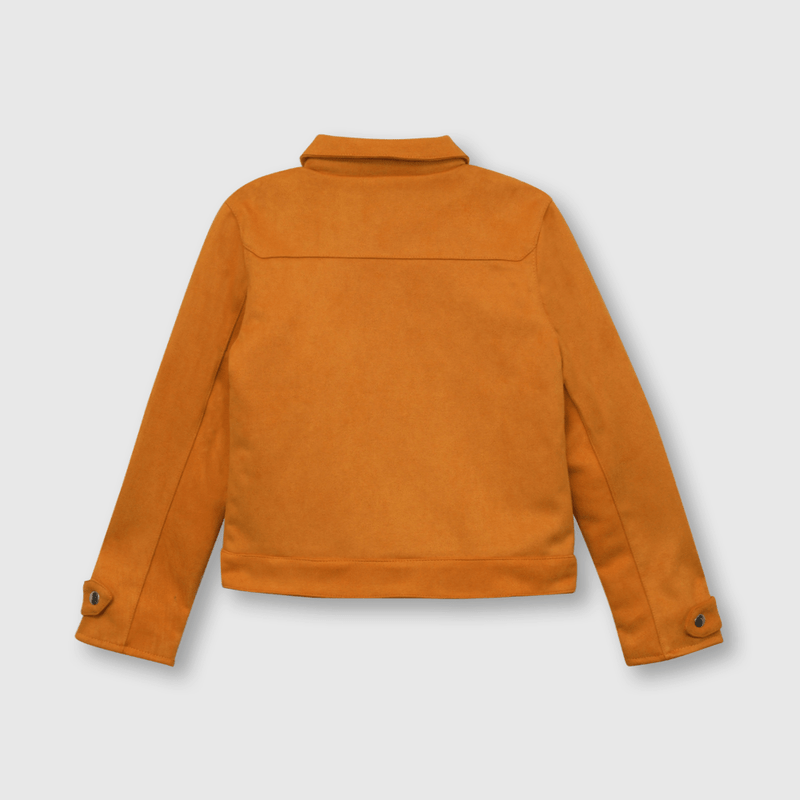 Chaqueta de niña biker amarillo (2 años a 12 años)