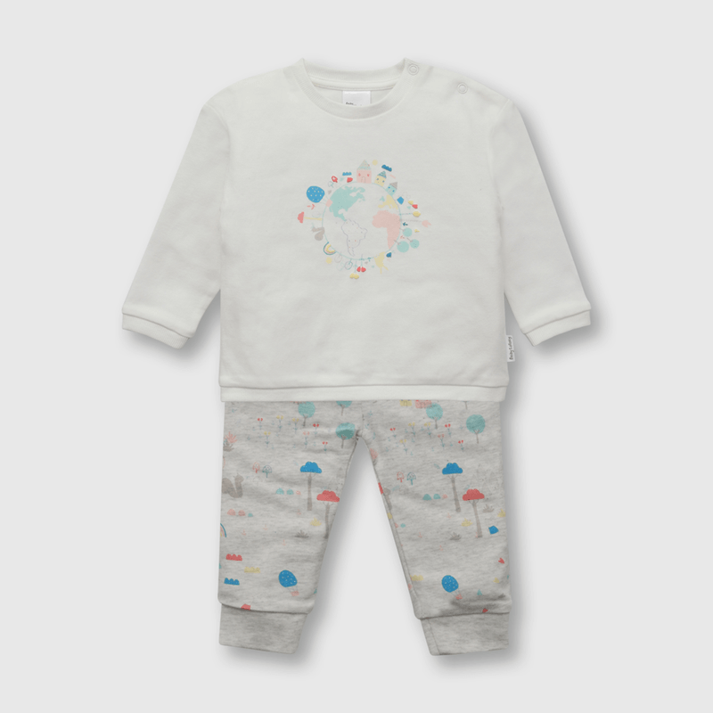 Conjunto de bebé niña mi casa blanco (0 a 6 meses)