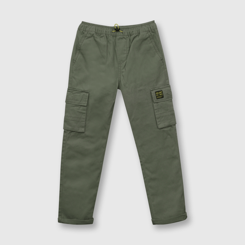 Pantalón de niño cargo verde (2 años a 12 años)