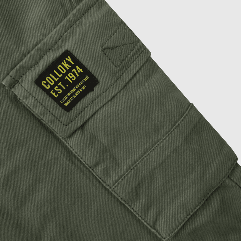 Pantalón de niño cargo verde (2 años a 12 años)