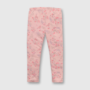 Pata de niña con flores rosado (3 meses a 3 años)