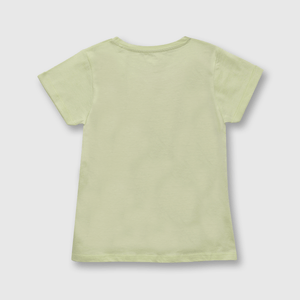 Polera de niña retrato verde (2 años a 12 años)