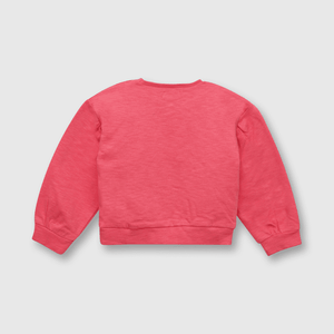 Polerón de niña con flores bordadas rosado (3 meses a 3 años)