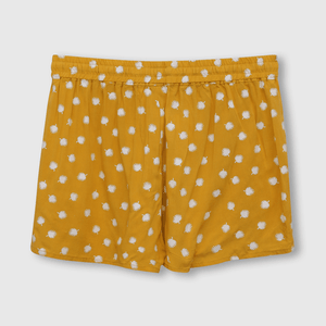 Short de niña etnico de viscosa amarillo (2 años a 12 años)