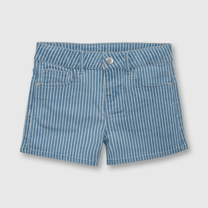 Short de niña listado azul (2 años a 12 años)