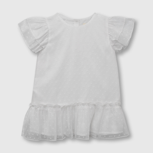 Vestido de niña ceremonia blanco (3 meses a 3 años)