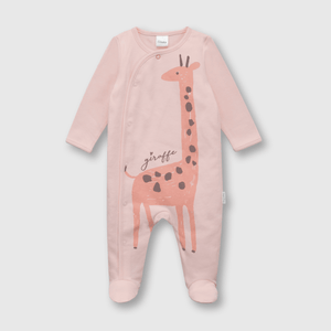 Osito de bebé niña jirafa grande rosado (0 a 6 meses)