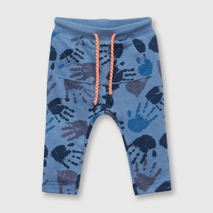 Pantalón de niño estampado azul (3 meses a 3 años)