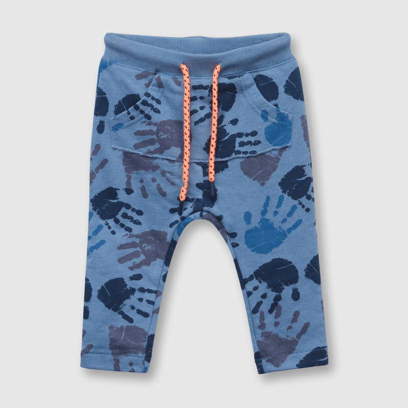 Pantalón de niño estampado azul (3 meses a 3 años)
