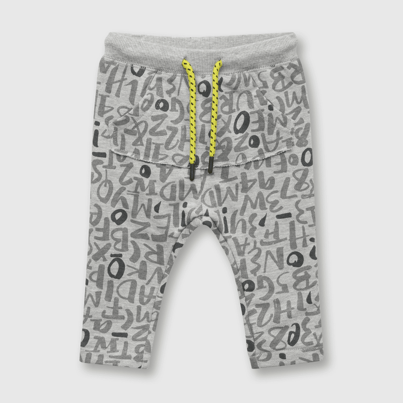 Pantalón de niño estampado gris (3 meses a 3 años)