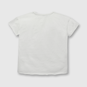 Polera de mujer con flores blanco (S a L)