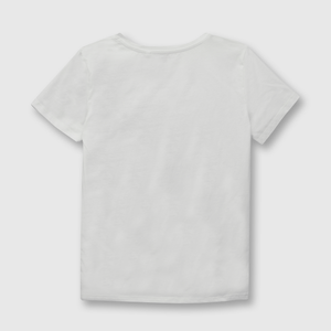 Polera de mujer con vuelo blanco (S a L)