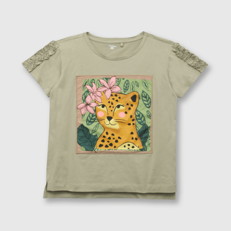 Polera de mujer tigre verde (S a L)