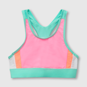 Bikini de niña deportivo con filtro UV rosado (2 años a 12 años)