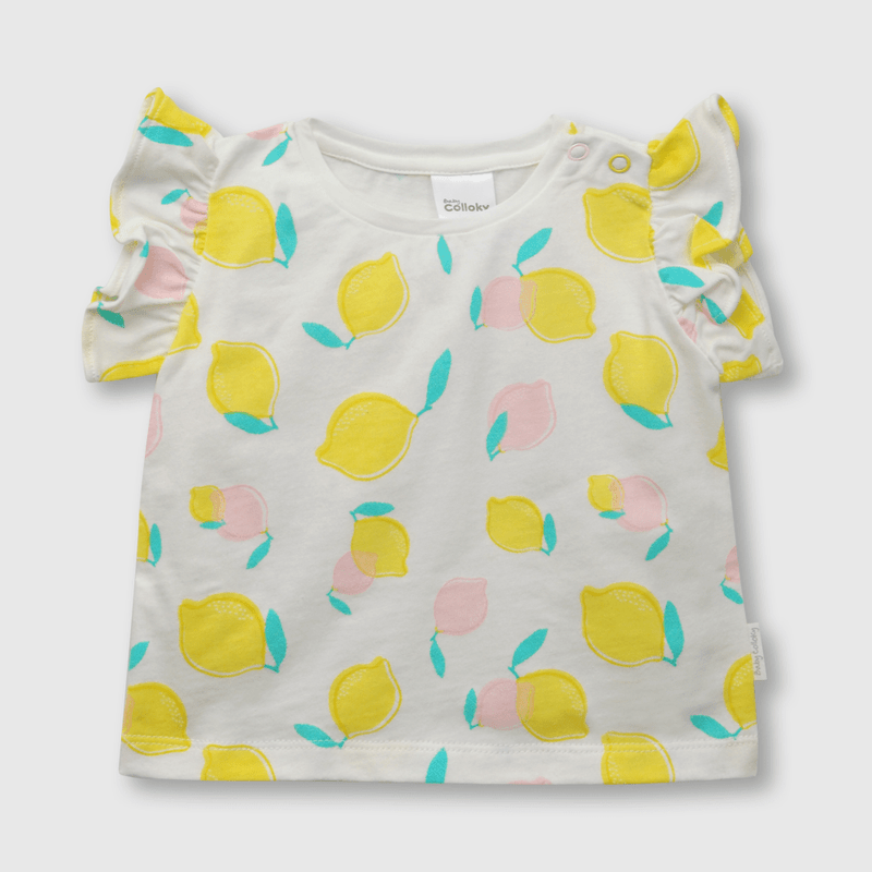 Conjunto de bebe niña frutas blanco (0 a 6 meses)