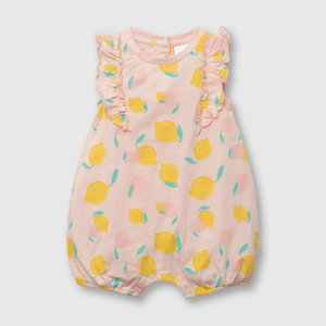 Osito de bebe niña frutas rosado (0 a 6 meses)