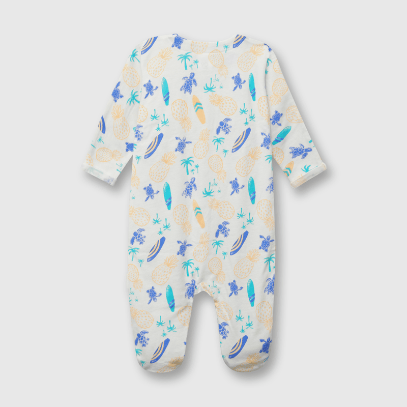 Osito de bebé niño surf blanco (0 a 6 meses)