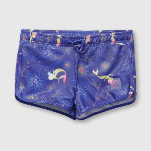 Short de niña Sirenita con filtro UV lila (2 años a 12 años)