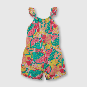 Entero de niña tropical rosado (3 meses a 3 años)