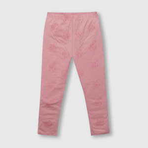 Pijama de niña de algodón princesa rosado (2 a 12 años)