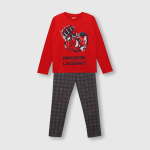 Pijama de niño de algodón Iron man gris (2 a 12 años)
