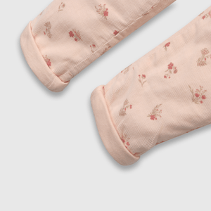 Pantalón de bebé niña de cotele forrado rosado (3 a 36 meses)