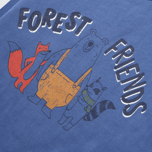 Polera de bebé niño amigos aventura azul (3 a 36 meses)