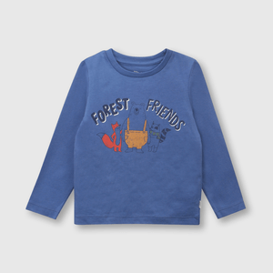 Polera de bebé niño amigos aventura azul (3 a 36 meses)