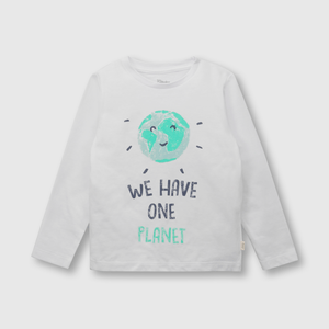 Polera de bebé niño mundo blanco (3 a 36 meses)