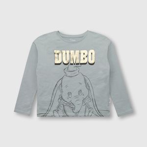 Polera de niña Dumbo verde (2 a 12 años)