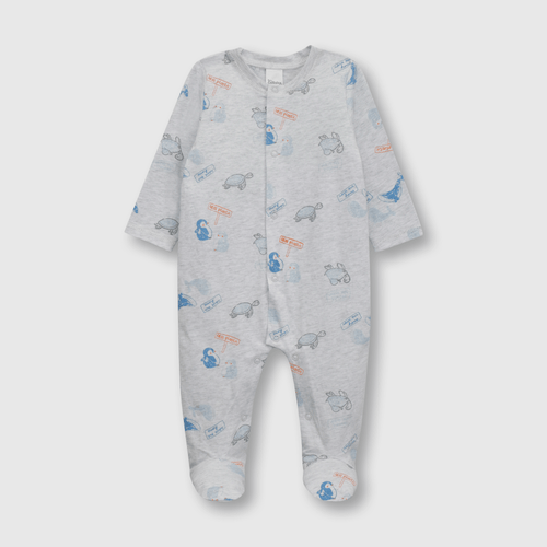 Osito de bebé niño oceanos gris (0 a 9 meses)