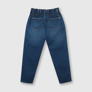 Jeans de niña cintura recogida azul (2 a 12 años)
