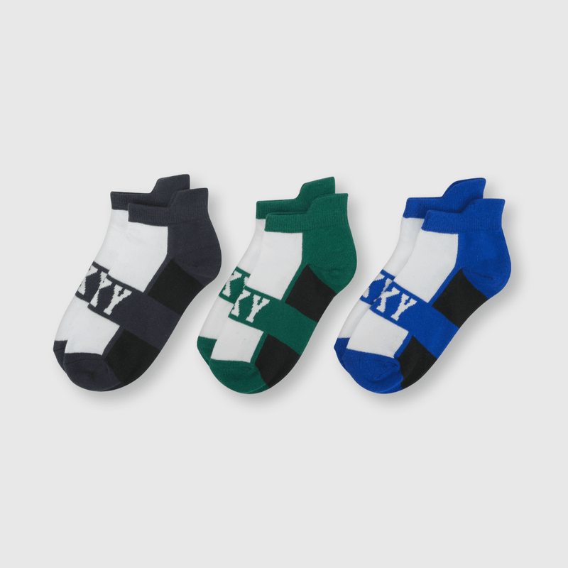 Calcetin corto de niño 3 pack Cky azul (3 a 10 años)