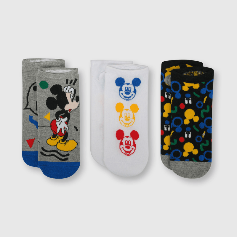Calcetin de niño 3 pack Mickey blanco (3 a 10 años)