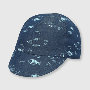 Jockey de bebe niño mezclilla estampado azul (3 a 24 meses)